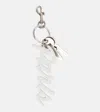 Balenciaga Paris Keychain In White