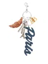 Balenciaga Paris Keyring In Blue
