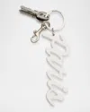 Balenciaga Paris Keyring In White