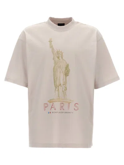 Balenciaga 'paris Liberty' T-shirt In White