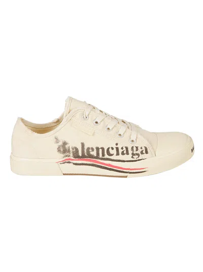 Balenciaga Paris Low Top Sneakers In White