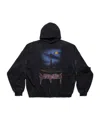 Balenciaga Paris Moon No Pocket Hoodie Oversized In Black
