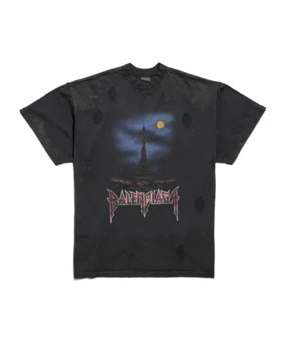 BALENCIAGA BALENCIAGA PARIS MOON VINTAGE OVERSIZED T-SHIRT