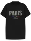 Balenciaga Oversized Strass T-shirt For Women In Black