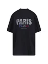 Balenciaga Oversized Strass T-shirt For Women In Black