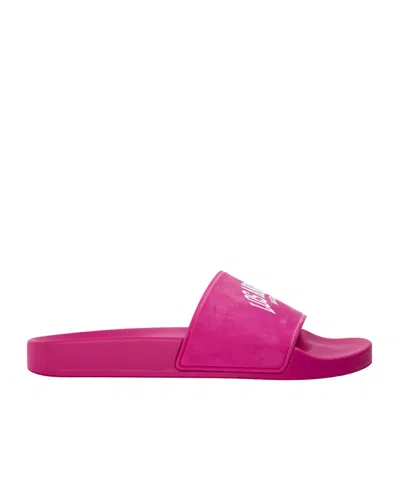 Balenciaga Paris Slider Slippers In Pink