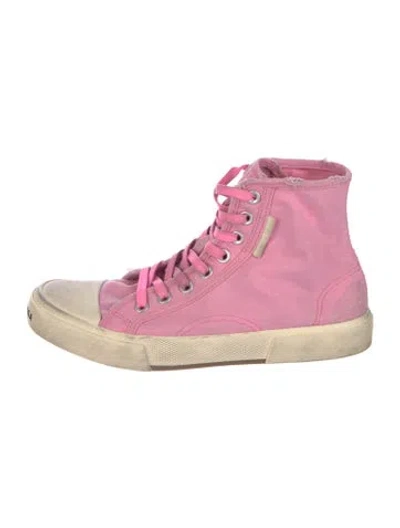 Pre-owned Balenciaga Paris Sneakers In Pink