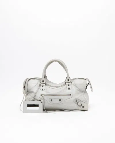 Balenciaga Part Time Bag In White