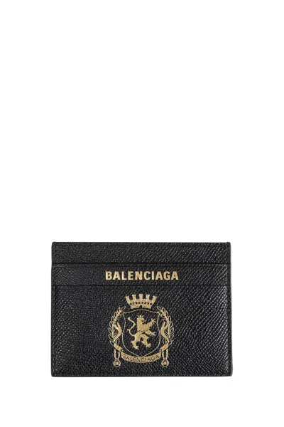 Balenciaga Passport Card Holder In Black