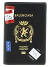 Balenciaga Travel Document Organizer Graphic Print In Black