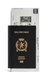 Balenciaga Black Passport Long 1 Ticket Wallet In Black
