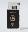 Balenciaga Black Passport Long 1 Ticket Wallet In Black