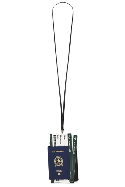 Balenciaga Passport Phone Hold In Passport Blue