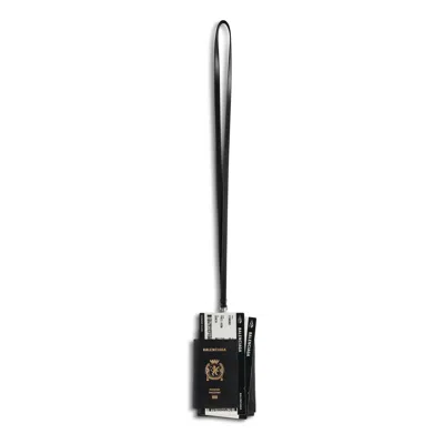 BALENCIAGA BALENCIAGA PASSPORT PHONE HOLDER 'BLACK'