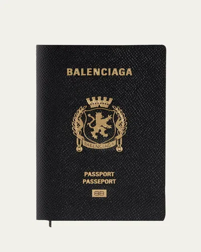 Balenciaga Passport Wallet In Black
