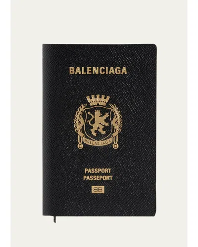 Balenciaga Passport Wallet In Black