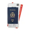 Balenciaga Passport 2 Tickets Long Wallet In Blue