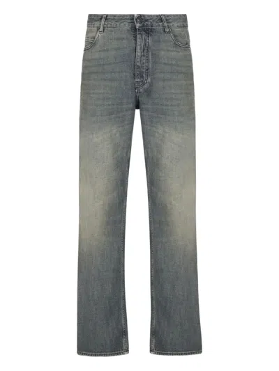 Balenciaga Patch-pocket Jeans In Blue