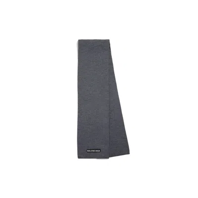 Balenciaga Patch Scarf In Gray