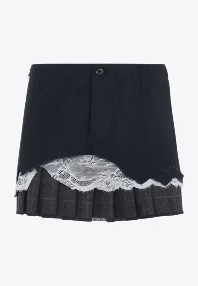 BALENCIAGA PATCHED CARGO MINI SKIRT