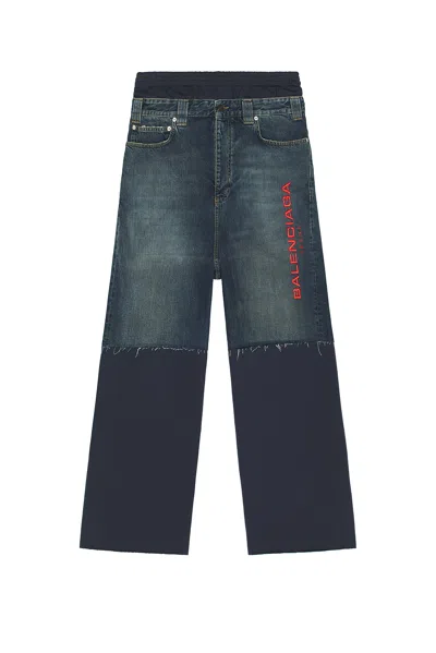 BALENCIAGA PATCHED MOLLETON PANTS