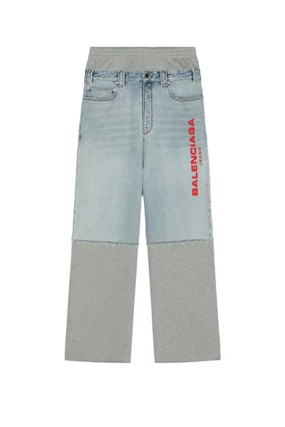 BALENCIAGA PATCHED MOLLETON PANTS