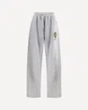 Balenciaga Wide Grey Uniform Merch Trousers In Gray