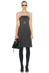 Balenciaga Logo-embroidered Layered Tank Top In Faded Black & White