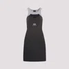 Balenciaga Logo-embroidered Layered Tank Top In Faded Black White