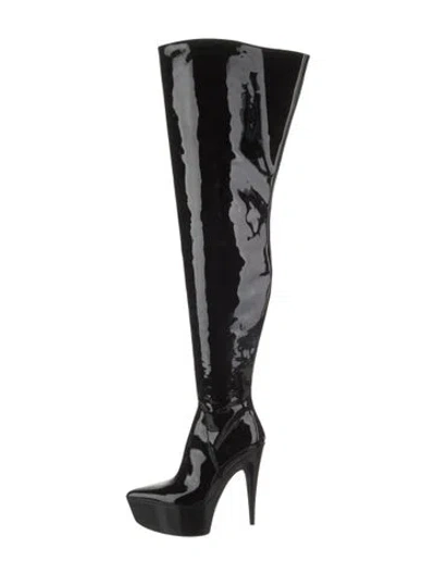 Pre-owned Balenciaga Patent Leather Boots W/ Tags In Black