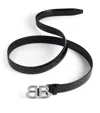 BALENCIAGA PATENT LEATHER LOGO BELT