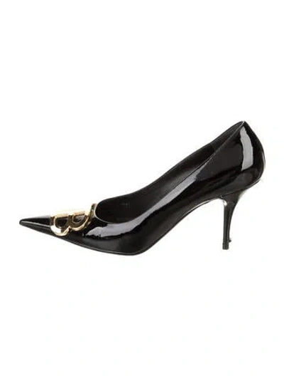 Pre-owned Balenciaga Patent Leather Pumps In Black