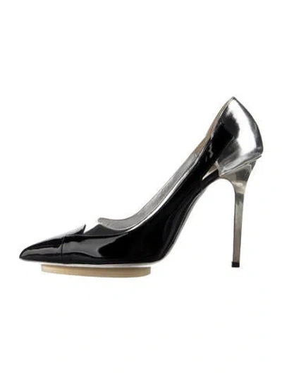 Pre-owned Balenciaga Patent Leather Pumps In Multi