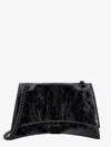 Balenciaga Patent Leather Shoulder Bag With Frontal Monogram