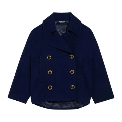 Pre-owned Balenciaga Peacoat 'navy' | Blue | Women's Size 34