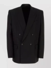 BALENCIAGA PEAK LAPEL OVERSIZED WOOL BLAZER