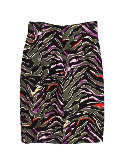 Pre-owned Balenciaga Pencil Print Skirt In Green