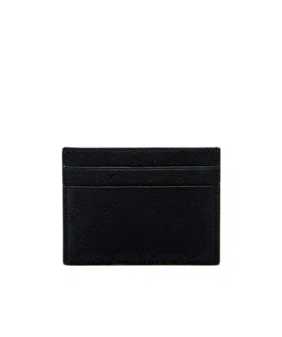 Balenciaga Perforated Logo Cardholder In Black