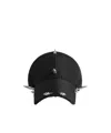 Balenciaga Perforated Spike Baseball Cap In Black