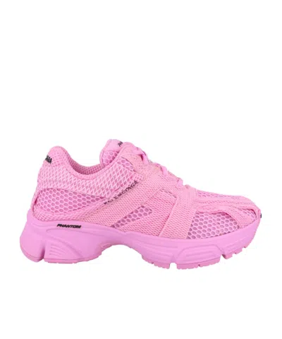 Balenciaga Philippe Model Paris Worn-look Low-top Sneakers In Pink