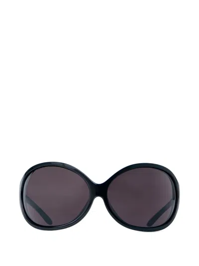 Balenciaga Phantom Oversized Sunglasses In Black