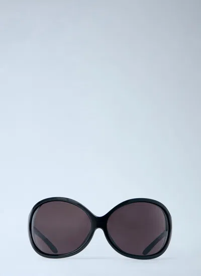 Balenciaga Phantom Round Sunglasses In Orange
