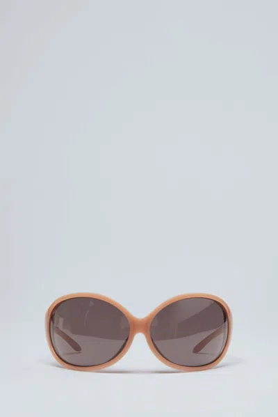 Balenciaga Phantom Round Sunglasses In Gold