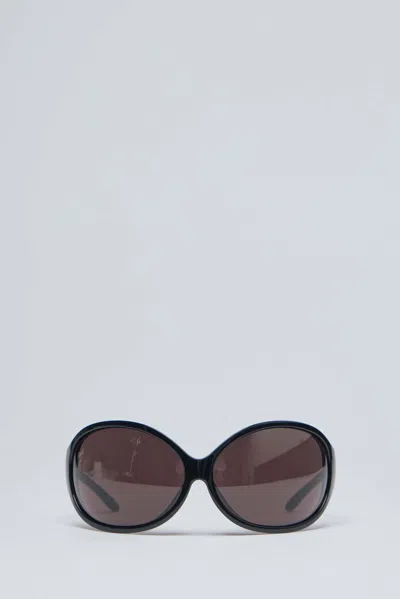 Balenciaga Phantom Round Sunglasses In Metallic