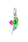 Balenciaga Silver Pigalle Collector Single Earring In Silver Multicolor