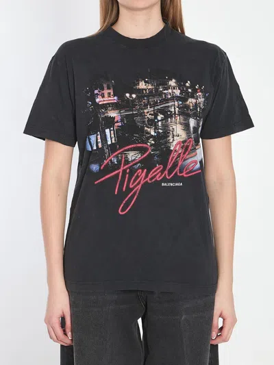 Balenciaga Pigalle T-shirt In Black