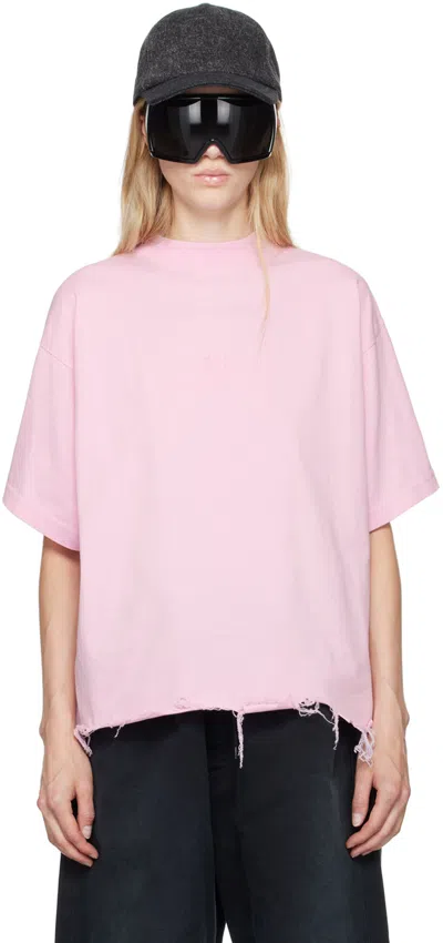 Balenciaga Pink 'bb' Classic T-shirt In 5708 Light Pink