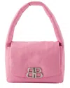 Balenciaga Pink Calfskin Monaco Sling S Shoulder Bag In Pink