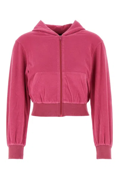 BALENCIAGA PINK CHENILLE SWEATSHIRT