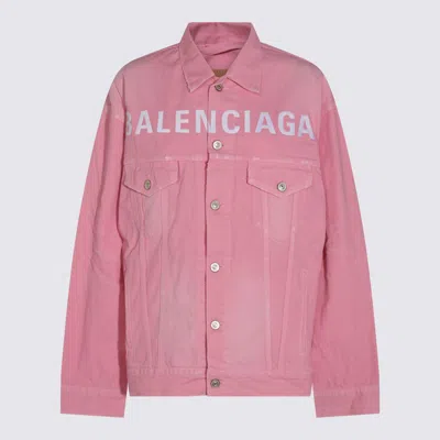 Balenciaga Pink Cotton Denim Jacket
